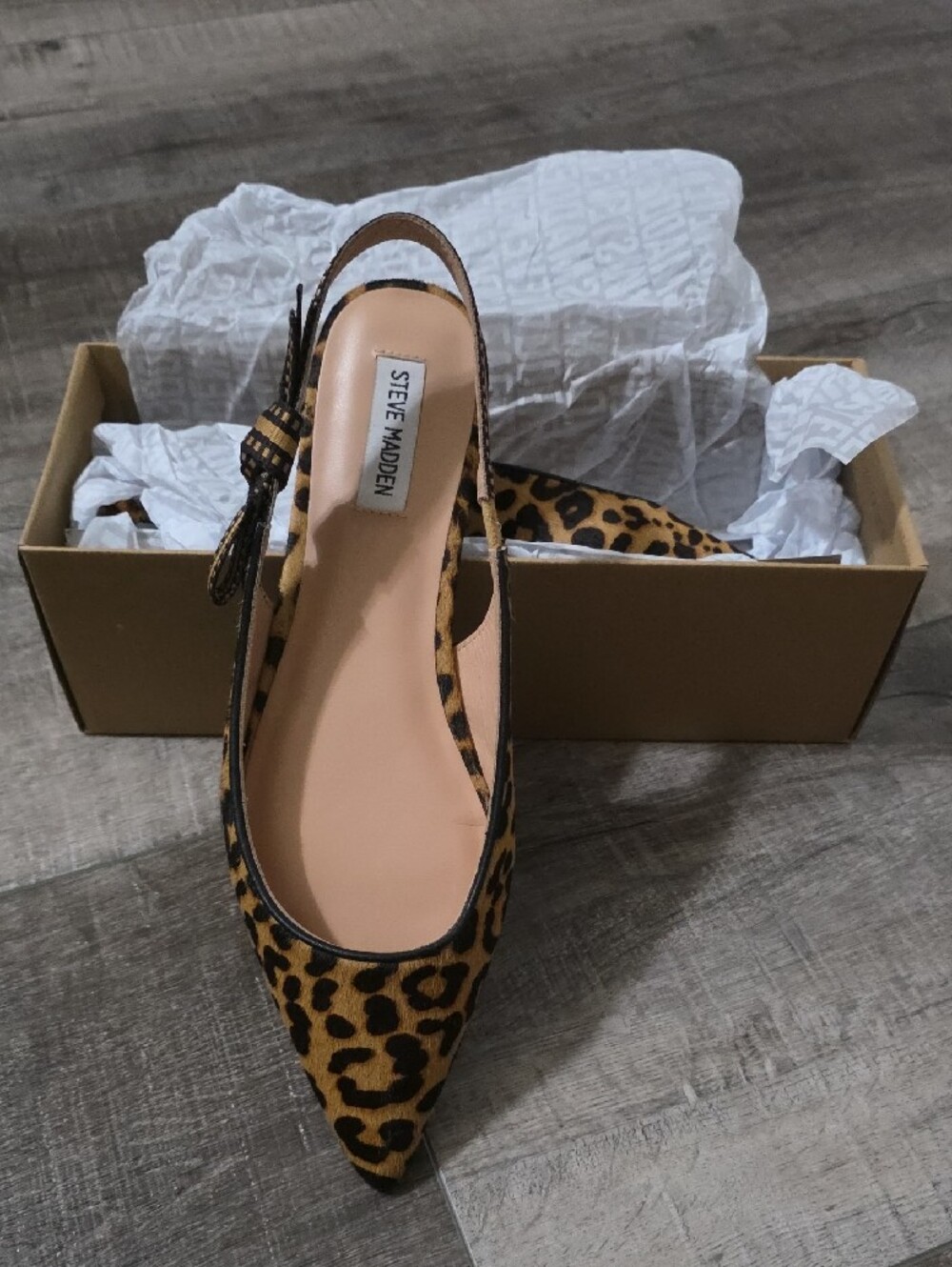 Olsen Leopard Sling Back Slide